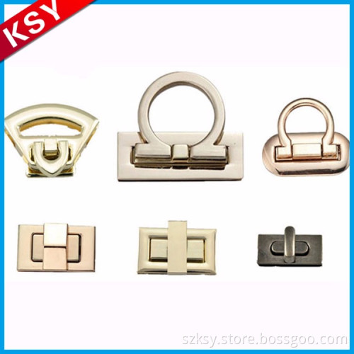 Popular Good Quality Manual Twist China Padlocks Fashion Metal Locks For Lady Bag